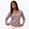 Kathryn Built-in Bra Long Sleeve Shirt