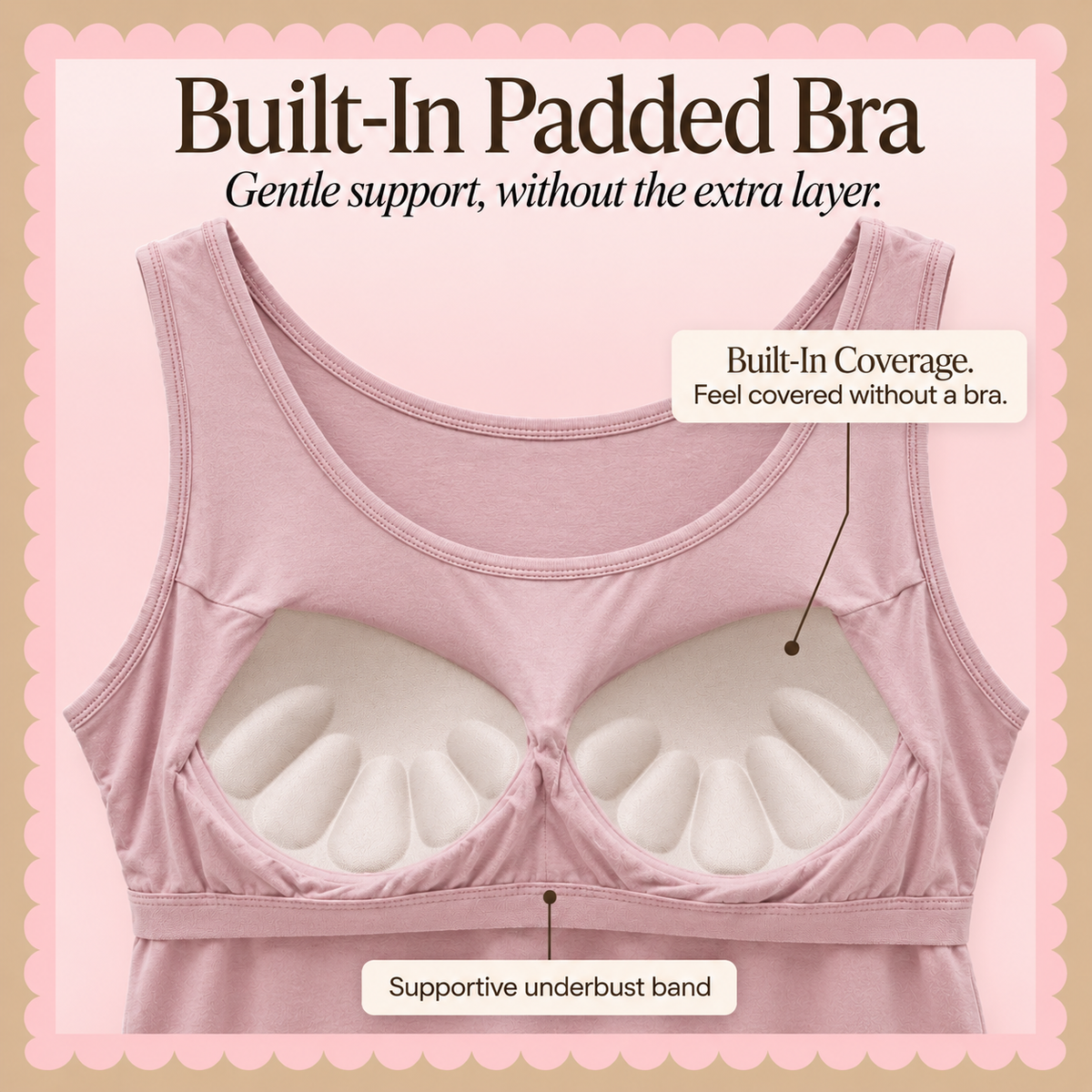 Carol Built-in Bra Tank