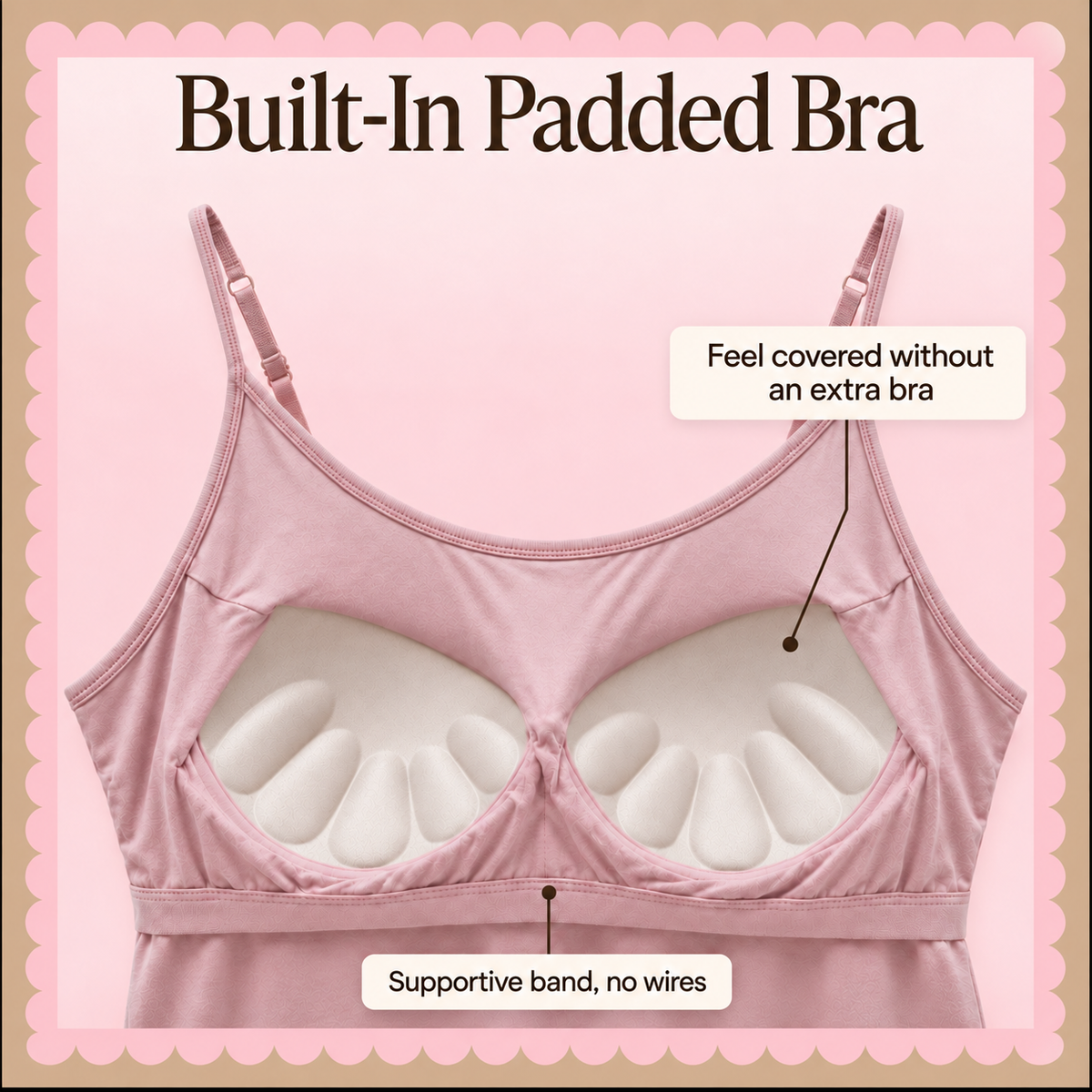 Jeanne Built-in Bra Camisole