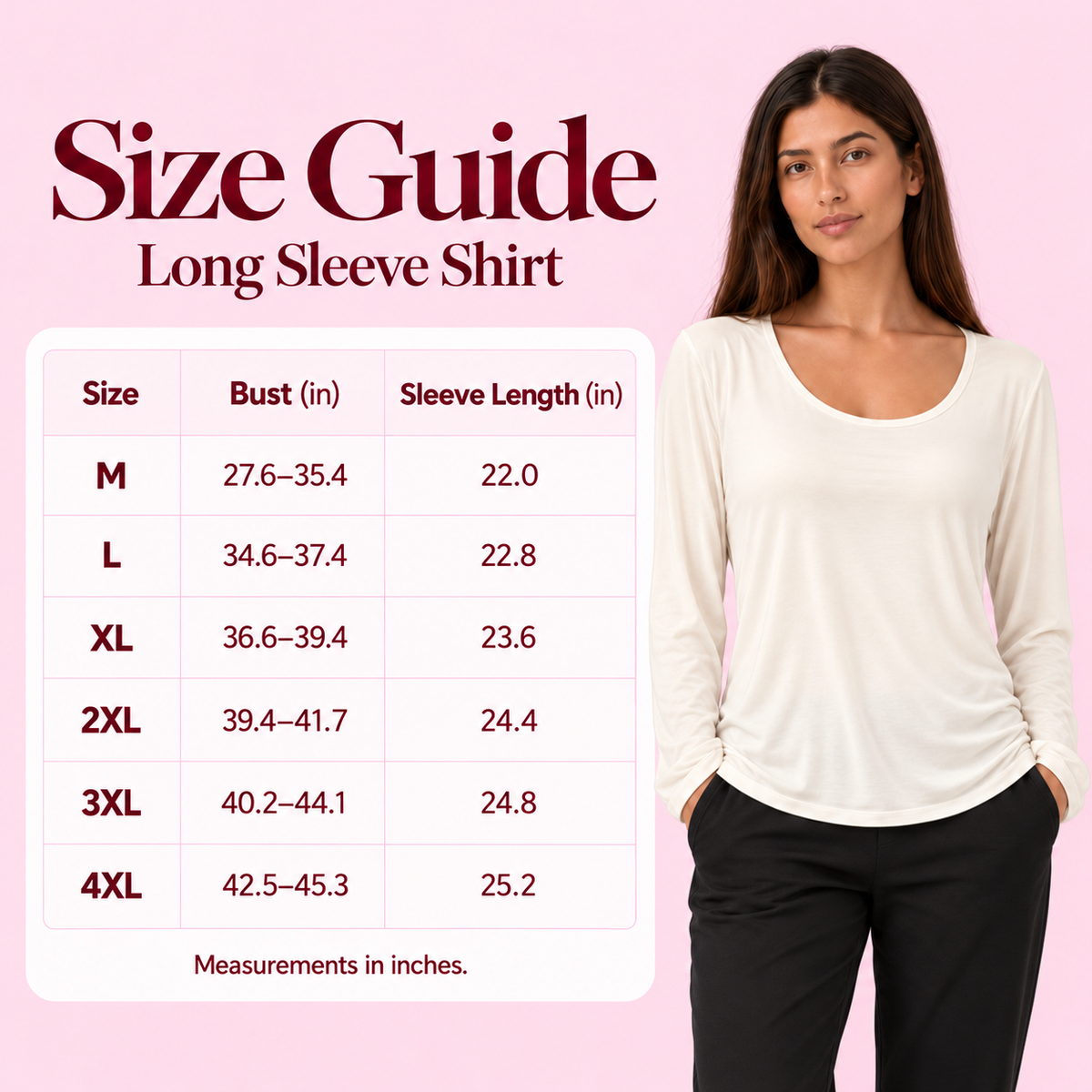 Kathryn Built-in Bra Long Sleeve Shirt